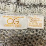 CG Career Guild Womens Gray Tan Wool Knit Short Sleeve V Photo 2