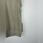 Fear of god  Essentials Women's Sage Green Velour Sleeveless Polo Sweatshirt Sz M Photo 7