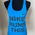 Nike The Tee Dri Fit Blue Size Small Tank Top Photo 0