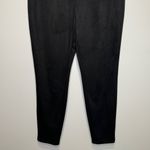 Gianni Bini  Faux Suede Leggings Size XL Black Stretch High Rise Pull On Chic NEW Photo 3
