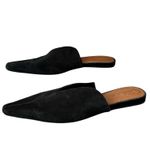 ASOS Landing Mules Womens 7 Black Suede Slip On Flats Pointy Comfort Shoes Photo 1