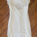 Wet Seal  Cream Sheath Mini Dress Scoop Neck Short Sleeve Photo 0