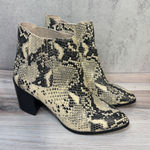 Steve Madden  Size 6 Jain Snakeskin‎ Print Ankle Booties Block Heel Pointed Toe Photo 0