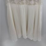Free People  Summer Feeling White Embroidered Ivory Cream Dress Size Large NWT Photo 6