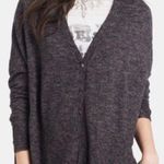 Free People TGIF High Low Marled Grey Cardigan Sweater in Size Medium Photo 0