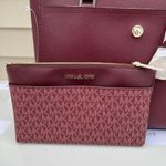 Michael Kors Merlot Multi Maisie 3 In 1 Tote Large Leather Bag Photo 3