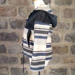 Vintage Princeton Coat Wool Suede Hooded Coat Woman's 7/8 Striped Button Lined Blue Size undefined Photo 11