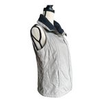Columbia Gray Quilted Vest with High Collar Size M Photo 1