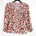 Elizabeth and James Long Sleeve Floral Blouse Sz S Photo 0