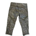 Lululemon  Cool To Street Crop Jazzy White Gator Green Sage Green Legging‎ Size 4 Photo 8