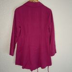 Soft Surroundings  Washed Tencel Asymmetric Tunic Top Pink Orchid Fuchsia Small Photo 9