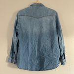H&M &Denim Denim Button Down Long Sleeve Shirt Blouse Casual 8 Medium Photo 3