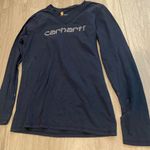 Carhartt Blue Crew Neck Long Sleeve T-Shirt Photo 0