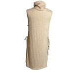 Anthropologie  lace up side  Maxi Turtleneck Sweater Tank Size Sz M Photo 4