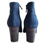 Cole Haan  Cassidy Leather Stack Heel Ankle Booties in‎ Blazer Blue Nubuck Sz 8 Photo 3