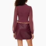 Wilfred Aritzia  Tempest Blouse in Garnet Red Size Large Photo 1