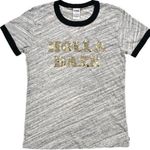 PINK - Victoria's Secret Victoria's Secret Pink Holla Daze Sequin Embellished Ringer Tee XS Photo 0
