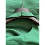 Amsale Solid Green Halter Button Neck Floor Length Gown Formal Dress Prom Hoco 4 Photo 9