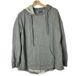 Mono B Gray Floral Lace Relaxed Fit Hoodie Sweatshirt S/M Size M Photo 2