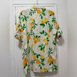 ZARA  Linen Lemons and Oranges Oversized Shirt XS but fits like Medium Photo 10