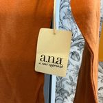 a.n.a Orange Long Sleeve Bodysuit Photo 3