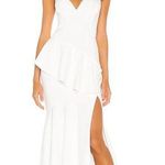 Katie May NEW NWT Arriba Ruffled Maxi Gown In Ivory Photo 0