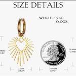 Free People Bohemian Gold Heartburst dangle Earrings Photo 9