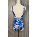 Tommy Bahama NWT  Women's One-Piece Swimsuit Size‎ 6 Blue Floral Square-Neck Photo 3