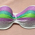 Victoria's Secret White Sequin Bikini Top Photo 0