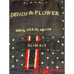 Denim & Flower Shirt Men's XL Flannel Casual button Down Red/Blue Plaid Photo 4