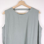 Nau Hera Dress II Mint Blue 100% Hemp Maxi Sundress Side Slit Pockets Medium Photo 4