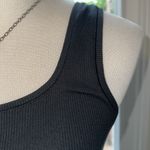 SKIMS  Black Cropped Ribbed Tank, Large, NWOT Photo 2