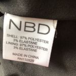 NBD  Black Low V Cut Front Ruched Halter Dress Small NWT Photo 7