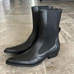 By Far Otis Chelsea Boots, Black Nappa Leather Size 39 New in Box +Dust Bag $590 Photo 2