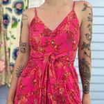 Free People Hot Tropics Pink Floral Palazzo Jumpsuit Photo 1