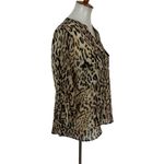 Bongo  Blouse Large‎ Leopard Print Long Sleeve Y2K Retro Statement Photo 1