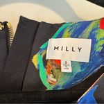 Milly  Floral Abstract Mini Short Sleeved Cocktail Dress | Size 2 Photo 1