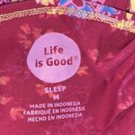 Life is Good  pink floral night shirt size medium Photo 2