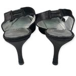 Lily Holt Vintage Black Satin Beaded Pointy Slingback Pumps Size 6 Photo 87