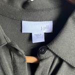 J.Jill  Women's Button Down Shirt Dress Olive Green Size Small Photo 5