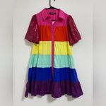 Blue b Colorful Rainbow women’ Dress Red Photo 1