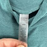 Beyond Yoga Mock Neck Long Sleeve Top Deep Teal Green Athletic Fit Lightweight Photo 3