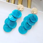 ZARA New!  Natural Shell Earrings Photo 9