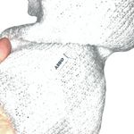 Obey  grey & white v-neck triangle patterned cardigan sweater Small academia #749 Photo 4