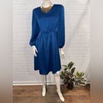 Maggy London  Royal Blue Long Sleeve Dress Photo 3