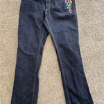 COOGI  Jeans Women's Embroidered Size 16 Cotton Blend Low Rise Dark Wash Denim Photo 0