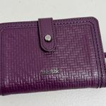 The Sak  Purple Leather Snap Closure Wallet With Card Slots and Coin Pocket Photo 0