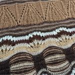 Vintage Y2K Seduction Earth Tone V Neck Knit Top Brown Size undefined Photo 4