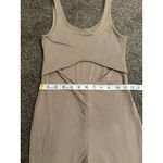Women's Faded Rose Taupe Sleeveless Romper with Cutout Size S Photo 6