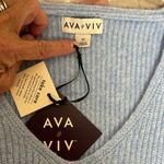 Ava & Viv  Sky Blue Knit Oversized Sweater Super Soft Photo 1